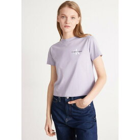 カルバンクライン レディース Tシャツ トップス SMALL MONOLOGO BABY TEE - Basic T-shirt - lavender aura