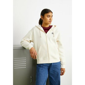 アディダスオリジナルス レディース パーカー・スウェットシャツ アウター ESSENTIALS FULL ZIP - Zip-up sweatshirt - white