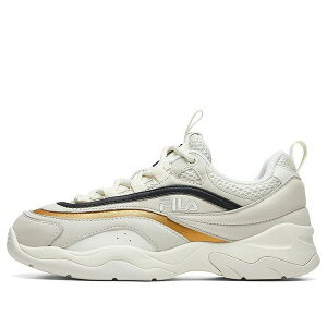 FILA �t�B�� ���f�B�[�X �X�j�[�J�[ �y(WMNS) FILA Ray VNTG Low Running Shoes GS White/Gold F12W011104FWD�z �T�C�Y US_7(24.0cm)