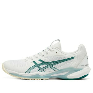 ASICS �A�V�b�N�X ���f�B�[�X �X�j�[�J�[ �y(WMNS) ASICS Solution Speed FF 3 'White Pitch Green' 1042A289-100�z �T�C�Y US_5.5(22.5cm)
