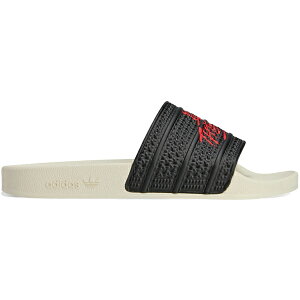 adidas AfB_X Y Xj[J[ yadidas Adilette Slides 100 Thieves Black Redz TCY US_10(28.0cm) Black/Red/Cream