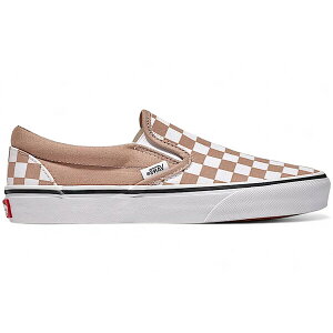 Vans �o���Y �����Y �X�j�[�J�[ �yVans Classic Slip-On Checkerboard Warm Taupe Brown White�z �T�C�Y US_11(29.0cm) Warm Taupe Brown/White