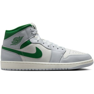 Jordan �W���[�_�� �����Y �X�j�[�J�[ �yJordan 1 Mid White Pure Platinum Pine Green�z �T�C�Y US_12(30.0cm) Summit White/Pure Platinum/Sail/Pine Green