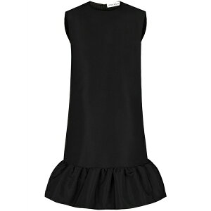 �j�i���b�` ���f�B�[�X �����s�[�X �g�b�v�X Peplum-hem sleeveless dress Black