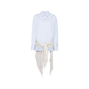 �W �A�e�B�R ���f�B�[�X �����s�[�X �g�b�v�X Striped-pattern mini shirt dress Blue