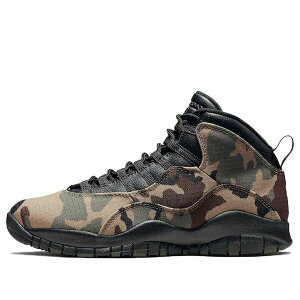 Jordan �W���[�_�� �����Y �X�j�[�J�[ �yAir Jordan 10 Retro 'Woodland Camo' 310805-201�z �T�C�Y US_9(27.0cm)