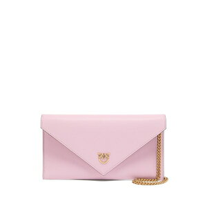 �s���R ���f�B�[�X �N���b�`�o�b�O �o�b�O Metal-chain leather clutch bag Pink