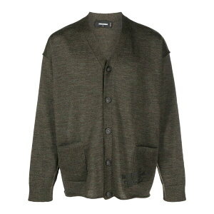 �f�B�[�X�N�G�A�[�h �����Y �J�[�f�B�K�� �A�E�^�[ V-neck virgin wool cardigan Green