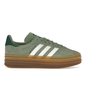 adidas �A�f�B�_�X ���f�B�[�X �X�j�[�J�[ �yadidas Gazelle Bold Silver Green Gum (Womens)�z �T�C�Y US_7.5(24.5cm) Silver Green/Cloud White/Collegiate Green