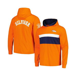 g~[ qtBK[ Y Vc gbvX Men's Orange Denver Broncos Morgan Long Sleeve Hoodie T-Shirt Orange, Navy