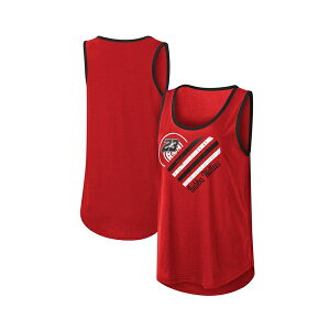 �J�[���o���N�X ���f�B�[�X �J�b�g�\�[ �g�b�v�X Women's Red Bubba Wallace A Game Scoop Neck Tank Top Red Black