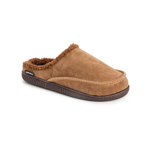 NNX Y T_ V[Y Men's Faux Suede Clog Slippers, Brown, L (12-13) Camel