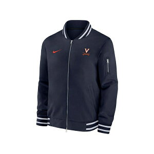 iCL Y WPbgu] AE^[ Men's Navy Virginia Cavaliers Full-Zip Bomber Jacket Navy