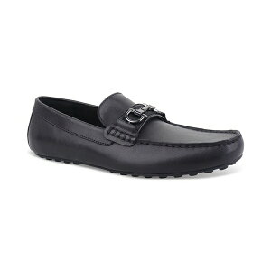 At@j Y Xb|E[t@[ V[Y Men's Jasonn Leather Slip-On Bit Driving Loafers, Exclusively at Macy's Black Leather