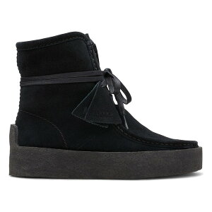 Clarks N[NX fB[X Xj[J[ yClarks Originals Wallabee Cup Hi Black Leather (Women's)z TCY US_9(26.0cm) Black