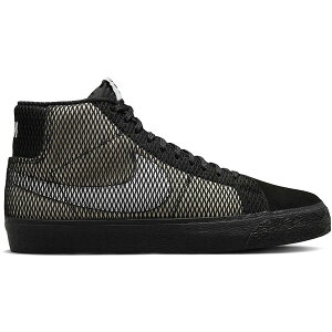 Nike �i�C�L �����Y �X�j�[�J�[ �yNike SB Zoom Blazer Mid PRM Black Netting�z �T�C�Y US_6.5(24.5cm) White/White/Black/Black