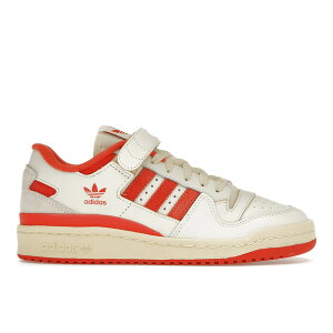 adidas �A�f�B�_�X �����Y �X�j�[�J�[ �yadidas Forum 84 Low Ivory Preloved Red�z �T�C�Y US_7(25.0cm) Ivory/Preloved Red/Easy Yellow