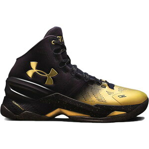 Under Armour �A���_�[�A�[�}�[ �����Y �X�j�[�J�[ �yUnder Armour Curry 2 Back 2 Back MVP (2016)�z �T�C�Y US_8(26.0cm) Black/Gold