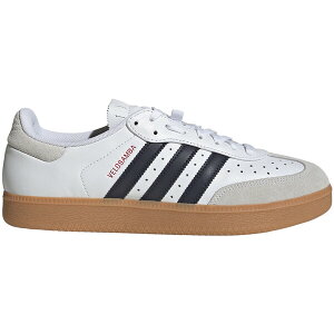 adidas �A�f�B�_�X �����Y �X�j�[�J�[ �yadidas Velosamba Leather White Dark Blue Pure Ruby�z �T�C�Y US_10.5(28.5cm) Cloud White/Dark Blue/Pure Ruby