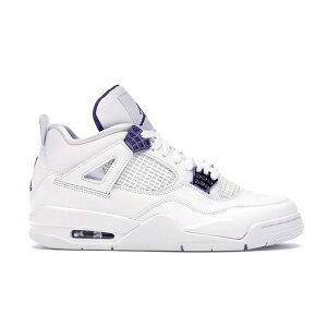 Jordan �W���[�_�� �����Y �X�j�[�J�[ �yJordan 4 Retro Metallic Purple�z �T�C�Y US_9(27.0cm) White/Metallic Silver-Court Purple