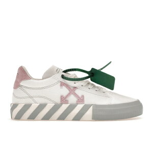 OFF-WHITE �I�t�z���C�g ���f�B�[�X �X�j�[�J�[ �yOFF-WHITE Vulc Low Canvas White Light Pink Grey�z �T�C�Y US_6(23.0cm) White/Light Pink/Grey