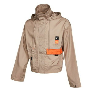 Nike iCL Y Xj[J[ yNike KD Swoosh Embroidered Pattern Woven Basketball Jacket Khaki CV2404-245z TCY US_M_XL