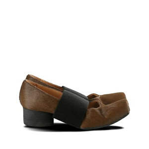 ���}�E���� ���f�B�[�X �p���v�X �V���[�Y Elasticated-strap pumps Brown