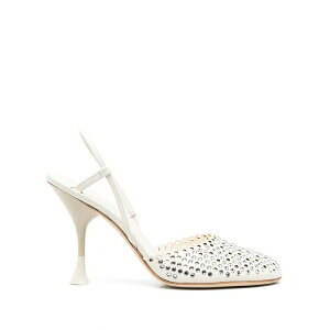 �g�����W���C�� ���f�B�[�X �p���v�X �V���[�Y 110mm rhinestone leather pumps Neutrals
