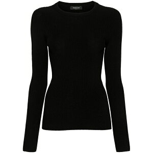 �t�@�r�A�i �t�B���b�s ���f�B�[�X �j�b�g&�Z�[�^�[ �A�E�^�[ Crew-neck ribbed jumper Black