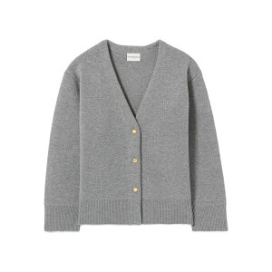 �N���[�f�B�s�G���� ���f�B�[�X �J�[�f�B�K�� �A�E�^�[ V-neck embroidered cardigan Grey