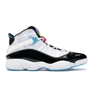 Jordan �W���[�_�� �����Y �X�j�[�J�[ �yJordan 6 Rings South Beach�z �T�C�Y US_11.5(29.5cm) White/Black-Hyper Pink-Light Blue Fury-Cyber