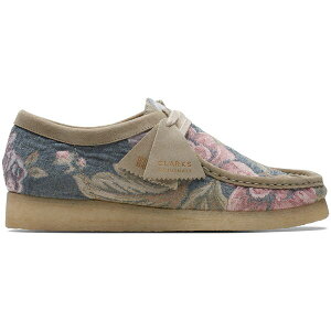 Clarks �N���[�N�X �����Y �X�j�[�J�[ �yClarks Originals Wallabee Grey Floral�z �T�C�Y US_9(27.0cm) Grey Floral