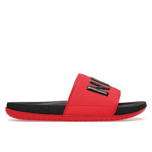 Nike �i�C�L �����Y �X�j�[�J�[ �yNike Offcourt Slide Black University Red�z �T�C�Y US_M_14 Black/Black/University Red