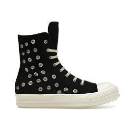 Rick Owens リックオウエンス メンズ スニーカー 【Rick Owens DRKSHDW Sneaks】 サイズ EU_42(27.0cm) Studded Eyelets Black Milk