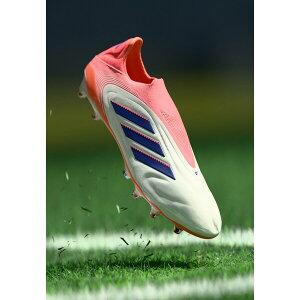 �A�f�B�_�X �����Y �t�B�b�g�l�X �X�|�[�c COPA PURE III ELITE LACELESS FIRM GROUND FOOTBALL BOOTS - Firm-ground football boots - off white/lucid blue/signal coral