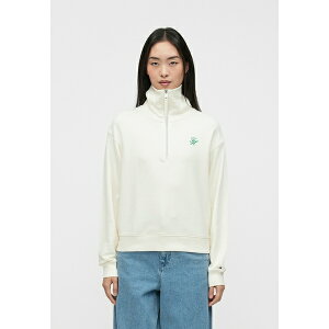 g~[ qtBK[ fB[X p[J[EXEFbgVc AE^[ SCRIPT HALF ZIP - Sweatshirt - off-white