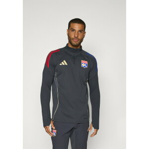 �A�f�B�_�X �����Y T�V���c �g�b�v�X OLYMPIQUE LYONNAIS 25/26 TIRO25 COMPETITION TRAINING TOP - Club wear - carbon/hazy beige