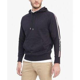 トミー ヒルフィガー メンズ シャツ トップス Men's Monotype Stripe Hoodie Desert Sky