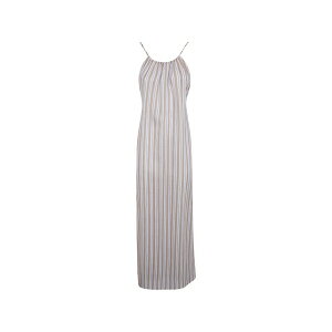 �Z�~�N�`���[�� ���f�B�[�X �����s�[�X �g�b�v�X Striped halterneck dress Neutrals