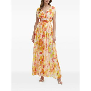 ���[�K�����[�� ���f�B�[�X �����s�[�X �g�b�v�X V-neck floral maxi dress Neutrals