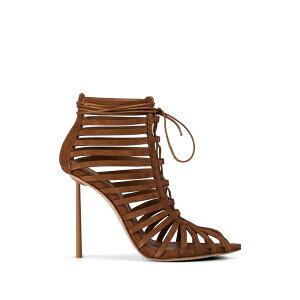 �� �V�� ���f�B�[�X �u�[�c �V���[�Y Cage 120mm suede ankle boots Brown