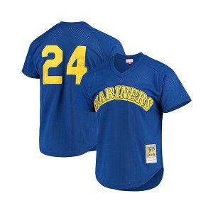 �~�b�`�F��&�l�X �����Y �V���c �g�b�v�X Men's Ken Griffey Jr. Royal Seattle Mariners Cooperstown Mesh Batting Practice Jersey Royal
