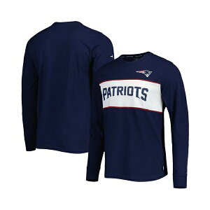g~[ qtBK[ Y Vc gbvX Men's Navy New England Patriots Peter Team Long Sleeve T-shirt Navy