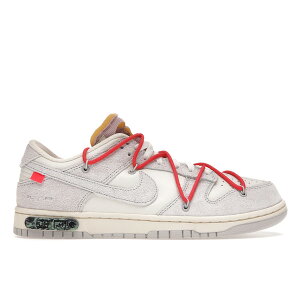 Nike �i�C�L �����Y �X�j�[�J�[ �yNike Dunk Low Off-White Lot 33�z �T�C�Y US_8(26.0cm) Sail/Neutral Grey-Chile Red