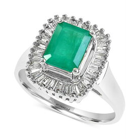 エフィー コレクション レディース リング アクセサリー Brasilica by EFFY&reg; Emerald (1-3/8 ct. t.w.) and Diamond (1/2 ct. t.w.) Ring in 14k Yellow Gold or 14k White Gold (Also in Sapphire) Emerald/White Gold