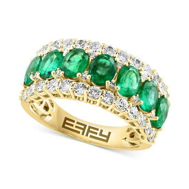 エフィー コレクション レディース リング アクセサリー Effy Blue & White Sapphire Ring (3-1/2 ct. t.w.) & Diamond (1/20 ct. t.w.) in 14k White Gold. (Also available Emerald and Multi-Sapphire ) Emerald