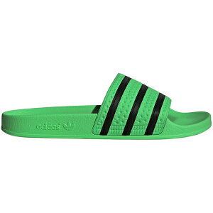 adidas �A�f�B�_�X �����Y �X�j�[�J�[ �yadidas Adilette Slides Screaming Green Core Black�z �T�C�Y US_11(29.0cm) Screaming Green/Core Black/Screaming Green