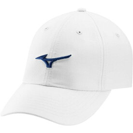 ミズノ メンズ 帽子 アクセサリー Mizuno Men's Tour Lightweight Golf Hat White/Cobalt