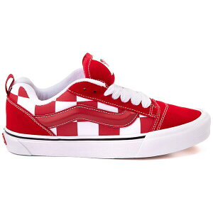 Vans �o���Y �����Y �X�j�[�J�[ �yVans Knu Skool Mega Check Red�z �T�C�Y US_5(23.0cm) Red/True White