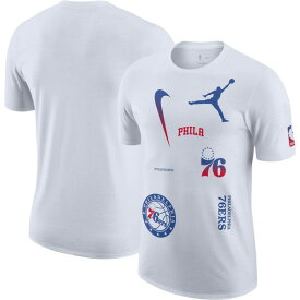 ジョーダン メンズ Tシャツ トップス Philadelphia 76ers Jordan Brand Courtside Statement Edition Max90 TShirt White